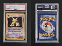 Alakazam 1/102 Holo Rare Pokemon 1999 WOTC Unlimited Base Set PSA 8 - Image 3