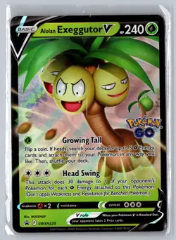 Pokemon SWSH: Sword & Shield Promo Cards #SWSH225 Alolan Exeggutor V - Image 1