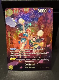 Bandai O-Nami OP06-101 SP Foil Nami One Piece Card Game (READ DESCRIPTION) - Image 2