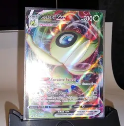 Pokemon TCG Celebi VMAX Chilling Reign Holo Rare Card 008/198 - Image 4