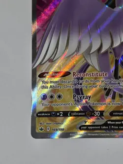 Pokemon TCG Galarian Articuno v Chilling Reign Holo Card 169/198 Full Art NM - Image 3