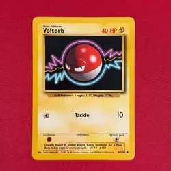 Voltorb 67/102 Pokemon TCG Base Set Vintage Card - Image 1
