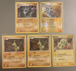 Larvitar Pupitar Delta Species Lot 5/5 Pokemon TCG Card Bundle EX Dragon Frontie - Image 1