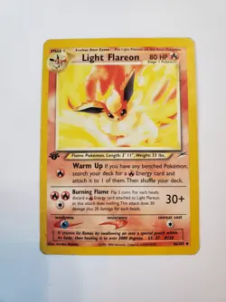 Light Flareon - 46/105 - Neo Destiniy - Pokemon Card - 1st Edition HP - Image 1