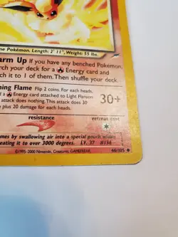 Light Flareon - 46/105 - Neo Destiniy - Pokemon Card - 1st Edition HP - Image 4