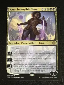 MTG Phyrexia: All Will Be One Kaya, Intangible Slayer 205/271 NM Rare - Image 1