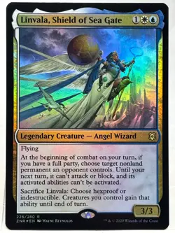 Linvala Shield Of Sea Gate NM/M* FOIL Zendikar Rising 226/280 mtg -UnltdCards - Image 1