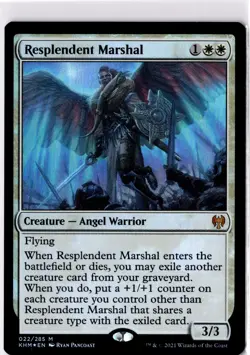 Resplendent Marshal NM/M* FOIL Kaldheim ENGLISH 022/285 mtg -UnltdCards - Image 1