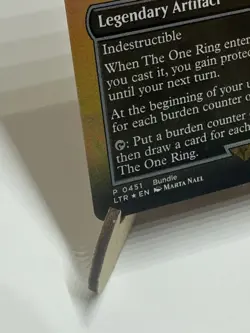 MTG The One Ring *BORDERLESS FOIL* The Lord of the Rings 451 Pack Fresh - Image 4