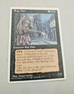 MTG Rag Man Fourth Edition 155/379 Regular Rare NOS See Description - Image 2