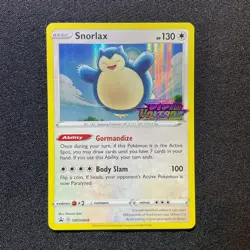 2020 Snorlax Vivid Voltage Stamp SWSH068 Promo Pokemon TCG NM - Image 1