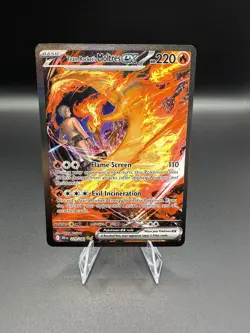 Pokemon TCG Team Rockets Moltres EX 229/182 SIR Destined Rivals Near Mint - Image 1