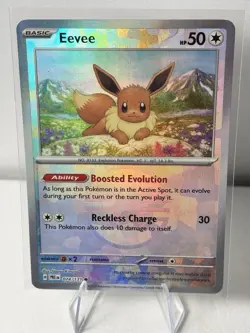 Pokemon TCG - Eevee Poke Ball Pattern 074/131 Prismatic Evolutions Holo - Image 1