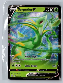 Pokemon SWSH12: Silver Tempest #007/195 Serperior V - Image 1