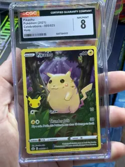 Pokemon CGC NM/Mint Pikachu Celebrations 005/025 Holo Rare - Image 1
