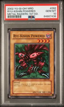 Yugioh PSA 10 Ryu-Kishin Powered MRD-092 1st Edition Common - Image 1