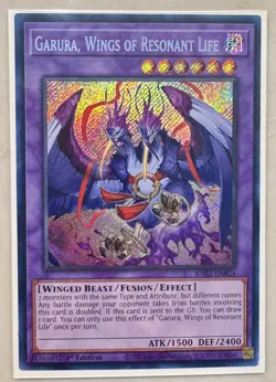 1x Garura, Wings of Resonate Life 1st Edition Secret Rare RA02-EN024 Yu-Gi-Oh! - Image 1