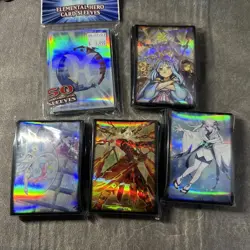 Lot of 5 x Sleeves Sets for Yu-Gi-Oh! from Konami - New sealed & Official Konami - Image 1