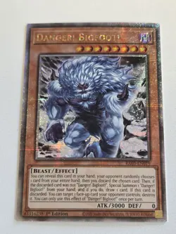 Danger! Bigfoot! (Alt Art) RA03-EN019 Quarter Century Secret Rare Yugioh Bonanza - Image 5