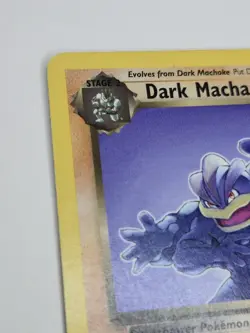 Dark Machamp 27/82 - Team Rocket Vintage Rare Pokemon Card MP - Image 2