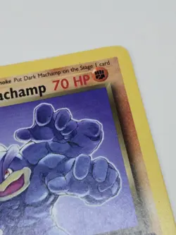 Dark Machamp 27/82 - Team Rocket Vintage Rare Pokemon Card MP - Image 3