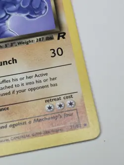 Dark Machamp 27/82 - Team Rocket Vintage Rare Pokemon Card MP - Image 4