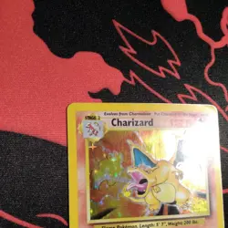 Pokemon TCG Charizard 4/102 Base Set Unlimited Holo Rare MP Vintage WOTC - Image 4