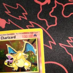 Pokemon TCG Charizard 4/102 Base Set Unlimited Holo Rare MP Vintage WOTC - Image 5