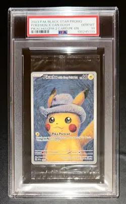 PSA 10 SEALED VAN GOGH PIKACHU WITH GREY FELT HAT SVPen 085 PROMO POP 1496 in🌍 - Image 1