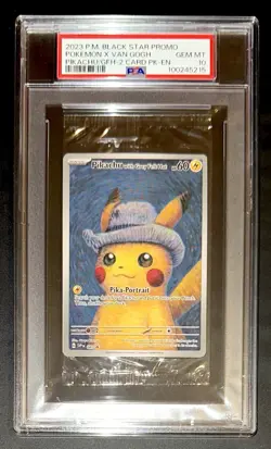 PSA 10 SEALED VAN GOGH PIKACHU WITH GREY FELT HAT SVPen 085 PROMO POP 1496 in🌍 - Image 1