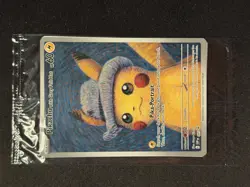 Pokemon Card Pikachu Van Gogh SVP EN 085 Pikachu With Grey Felt Hat Sealed Mint - Image 5
