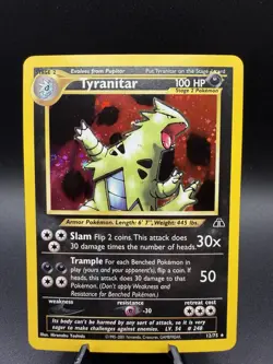 Tyranitar 12/75 Neo Discovery 2001 Holo Rare WOTC Pokemon Card TCG - Image 1