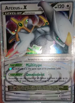 Pokemon TCG 2009 Platinum Arceus LV.X Ultra Rare Holo Card 94/99 LP Condition - Image 1