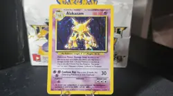 Alakazam - 1/102 - Holo Rare - Base Set - Pokemon Card - MP - Image 1