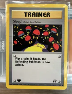Sleep! 79/82 Pokemon Vintage TCG Trainer Card Single 1st Edition - Image 1