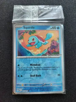 Pokemon Squirtle Promo Card 007/165 Pokemon Center 2023 English Basic SEALED - Image 1
