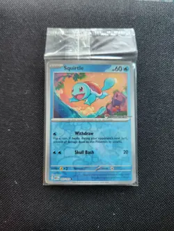 Pokemon Squirtle Promo Card 007/165 Pokemon Center 2023 English Basic SEALED - Image 3