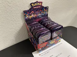 Pokemon Mega Heroes Mini Tin Full Set w/ Display, 10x Mini Tins Factory Sealed - Image 4