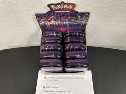 Pokemon Mega Heroes Mini Tin Full Set w/ Display, 10x Mini Tins Factory Sealed - Image 5