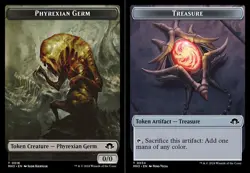Phyrexian Germ (0016) // Treasure (0034) Double-Sided Token - Foil x1 - Modern H - Image 1