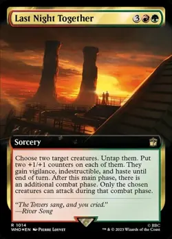 Last Night Together - Surge Foil Extended Art DRWHO LP MTG - Image 1