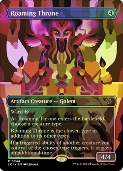 Roaming Throne Foil Borderless The Lost Caverns of Ixalan MTG - Image 1