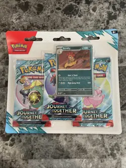 Pokemon TCG Journey Together 3-Pack Blister - Random Promo Factory Sealed New - Image 1