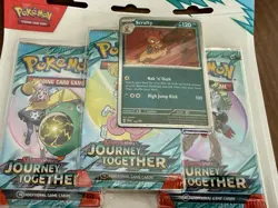Lot Of 5 Pokemon TCG: Journey Together 3-Pack Blister Factory Sealed - Image 3