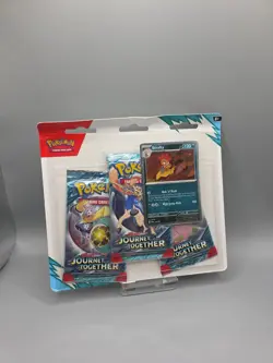 Pokemon TCG Journey Together 3 Pack Blister ( Scrafty ) Sealed Booster - Image 1