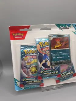 Pokemon TCG Journey Together 3 Pack Blister ( Scrafty ) Sealed Booster - Image 2