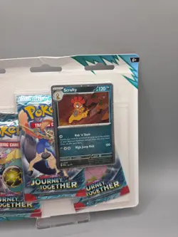 Pokemon TCG Journey Together 3 Pack Blister ( Scrafty ) Sealed Booster - Image 3