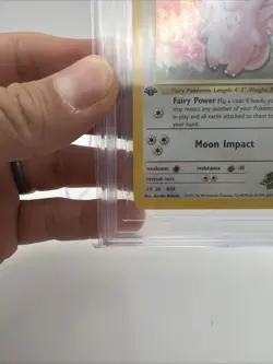 Pokemon 2000 Gym Heroes 1st Edition #3 Erika’s Clefable Holo R Beckett 8.5 - Image 5