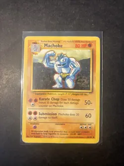 Pokemon TCG Machoke Base Set 34/102 Uncommon 1999 - Image 1