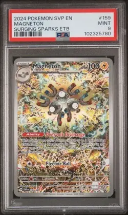 PSA 9 MAGNETON 159 SURGING SPARKS ETB BLACK STAR PROMO POKEMON MINT - Image 1